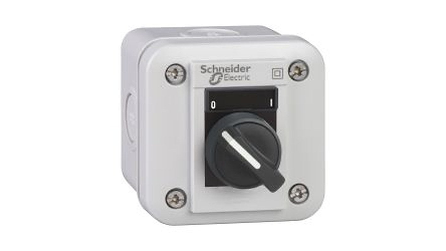 Schneider Electric Knob Selector Switch Complete - (1 NO) 22 mm Cutout Diameter Illuminated 2 Positions