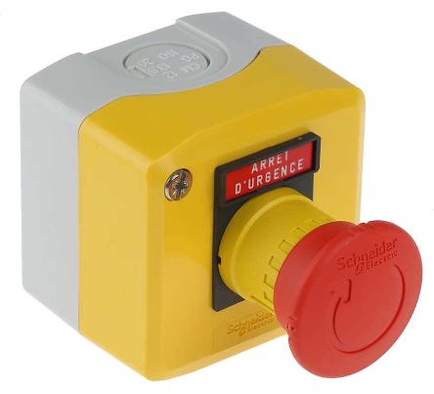 Schneider Electric Harmony Series Turn to Release Emergency Stop Push Button, Surface Mount, 1 NC, IP66, IP67, IP69,