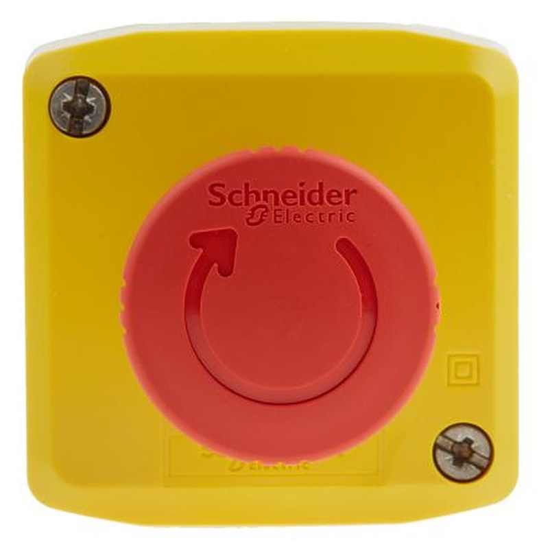 Schneider Electric Harmony XALK Series Twist Release Emergency Stop Push Button, Surface Mount, 40 mm Cutout, SPDT,