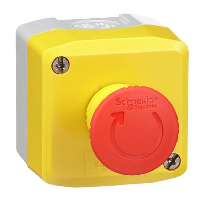 Schneider Electric Harmony Series Turn to Release Push Button Complete Unit, 22 mm Cutout, SPDT, IP67, IP66, IP69K