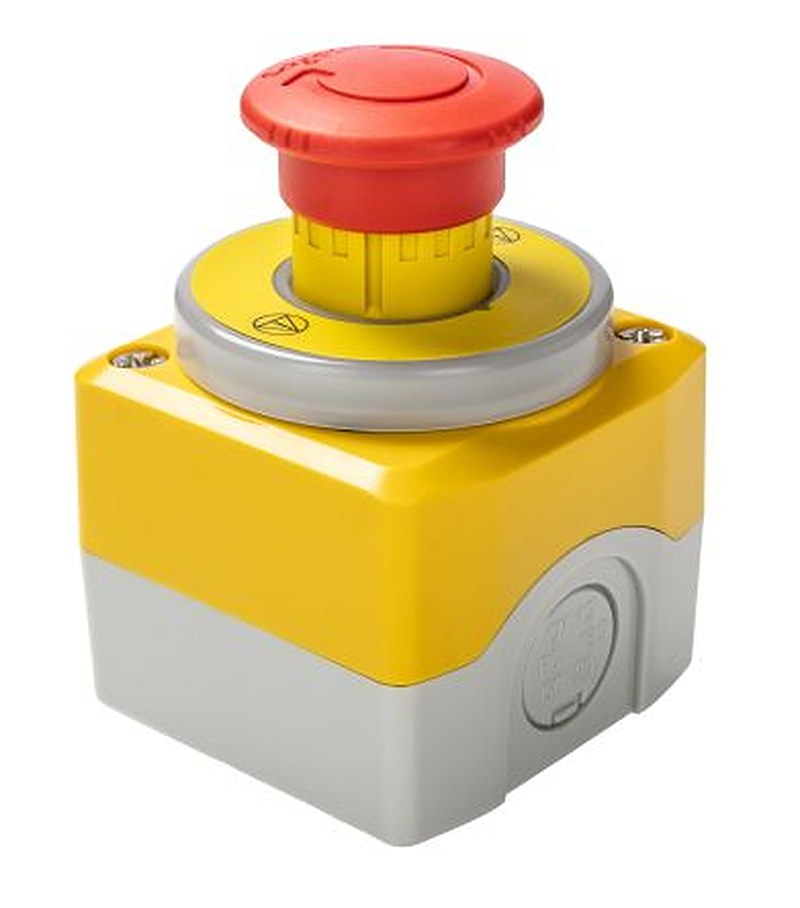 Schneider Electric Harmony Series Twist Release Illuminated Emergency Stop Push Button, Surface Mount, 1 NO/2 NC