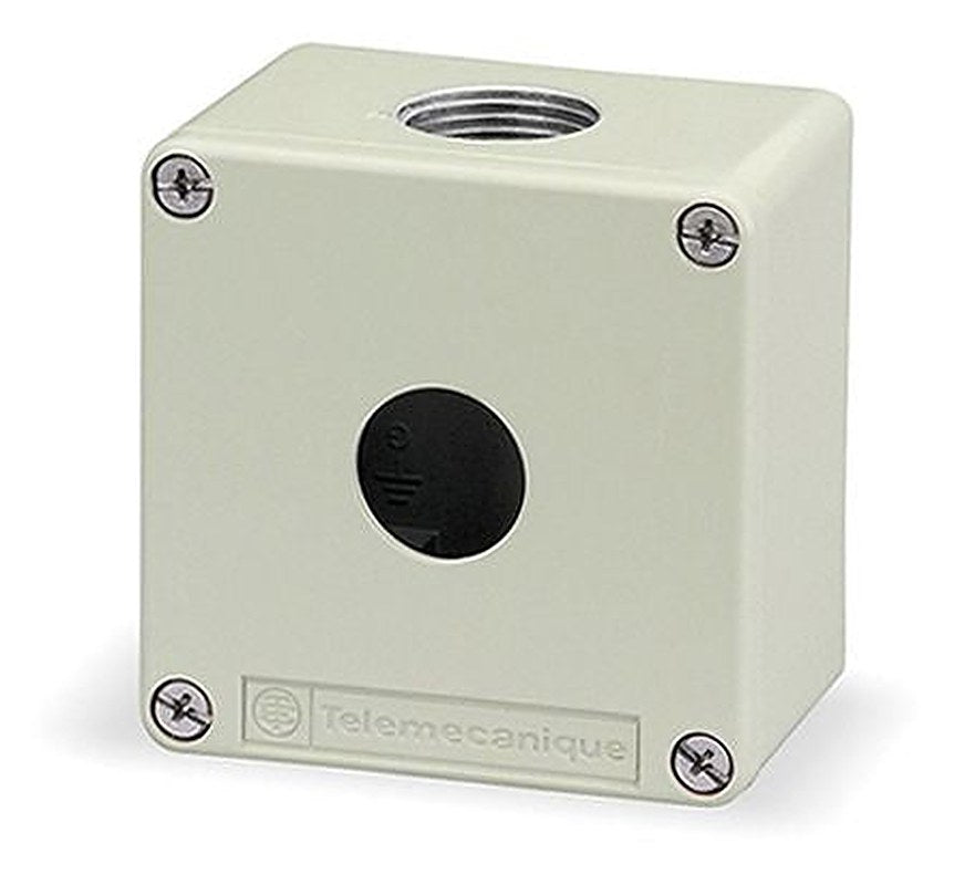 Schneider Electric Grey Zinc Alloy Harmony XAP Control Station Enclosure - 1 Hole 22 mm Diameter