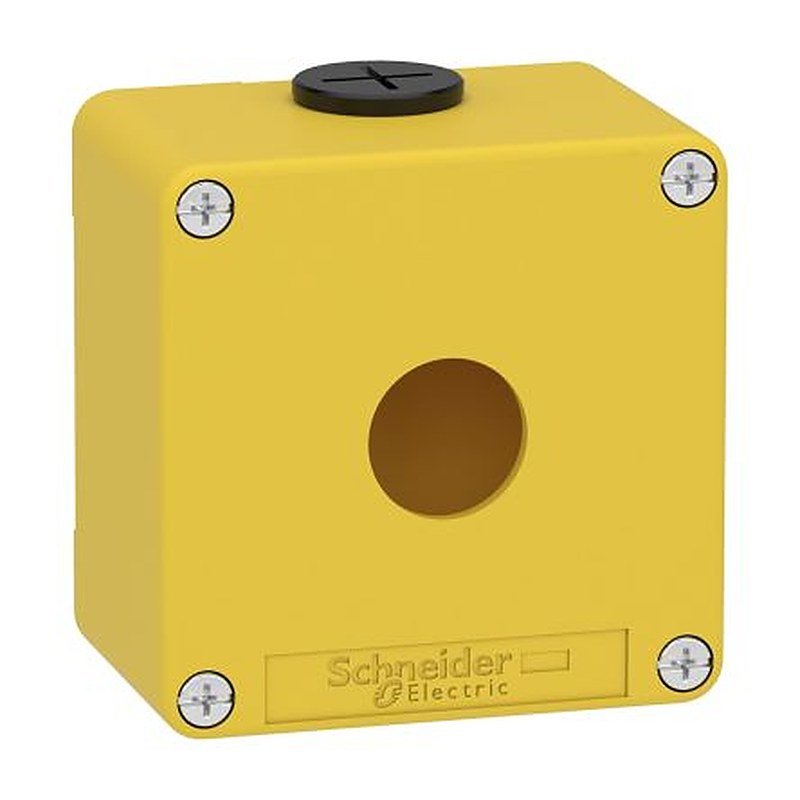 Schneider Electric Harmony Series Yellow Die Cast Zinc Enclosure, IP65, IP69, IP66, IK07 80 mm, 80 mm, 80 mm
