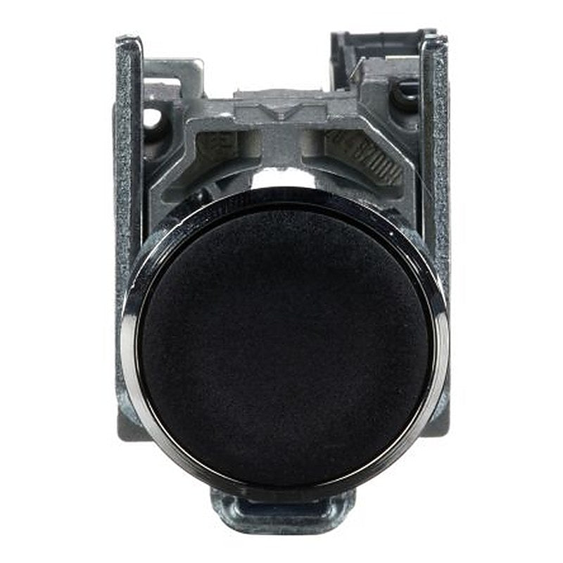 Schneider Electric Harmony XB4 Series Push Button Switch, Spring Return, Panel, 22 mm Cutout, SPST, Black LED, IP66,
