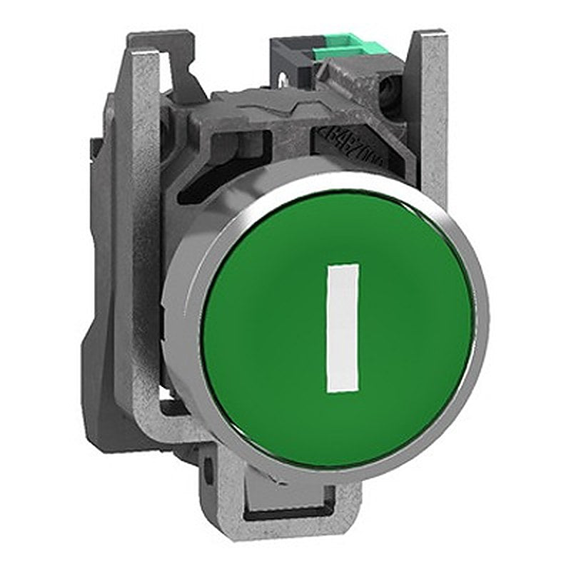 Schneider Electric Harmony XB4 Series Pushbutton, Spring Return, Panel Mount, 22.5 mm Cutout, 1 NO, IP66, IP67, IP69,