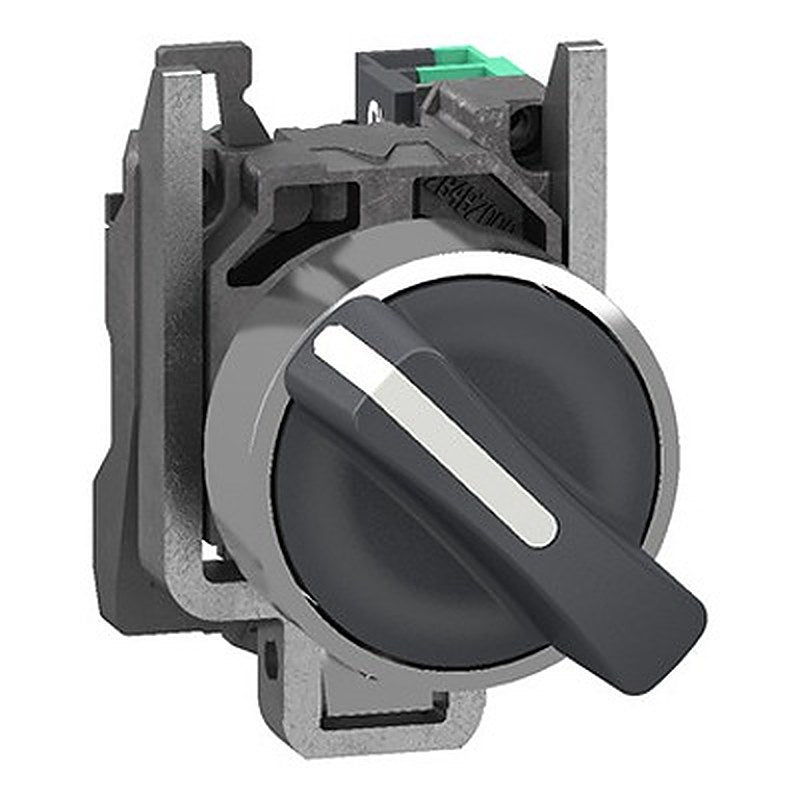 Schneider Electric Standard Handle Selector Switch - (1 NO) 22.5 Cutout Diameter 2 Positions
