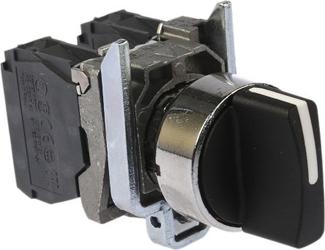 Schneider Electric Knob Selector Switch - (2 NO) 22 mm Cutout Diameter 3 Positions