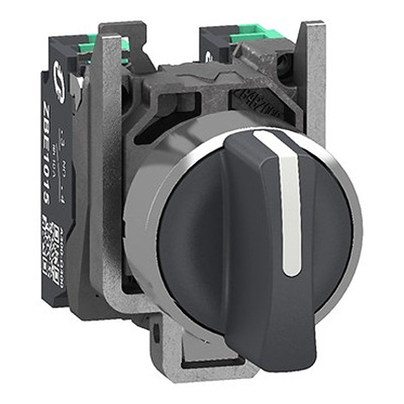 Schneider Electric Standard Handle Selector Switch - (2 NO) 22.5 Cutout Diameter 3 Positions
