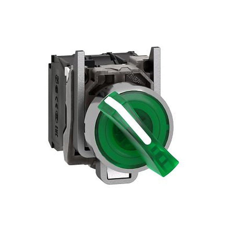 Schneider Electric Standard Handle Selector Switch - (SPDT) 22.5 mm Cutout Diameter Illuminated 2 Positions