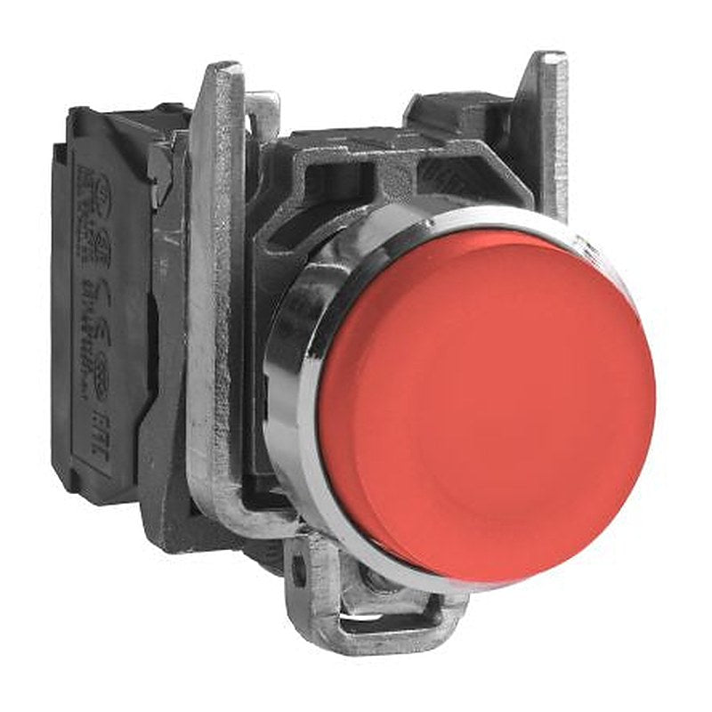 Schneider Electric Harmony Series Push Button Switch, Spring Return, Panel, 22 mm Cutout, 1 NO, IP66, IP67, IP69, 600 V