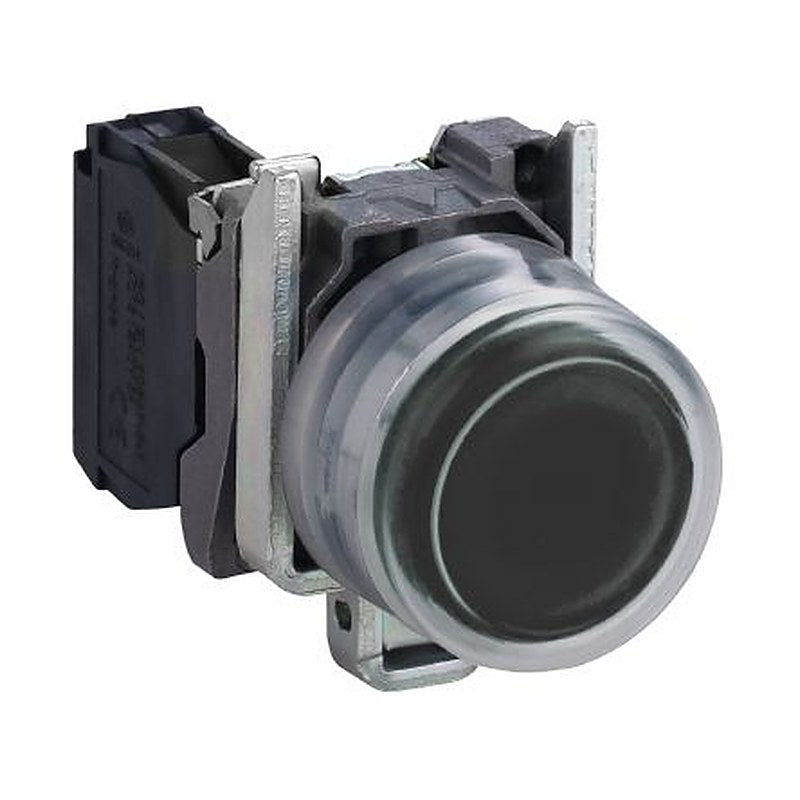 Schneider Electric Harmony Series Push Button Switch, Spring Return, Panel, 22 mm Cutout, SPST, Black LED, IP66, IP67