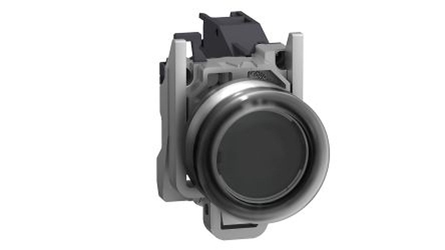 Schneider Electric Harmony XB4 Series Push Button Switch, Panel Mount, 22 mm Cutout Black, 1 NO, IP66