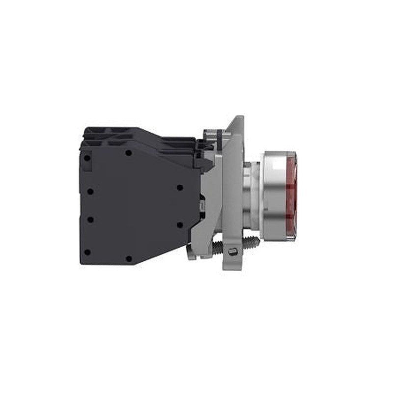 Schneider Electric Harmony XB4 Series Illuminated Push Button Switch, Spring Return, Flush, 22.5 mm Cutout, 1 NC, Red