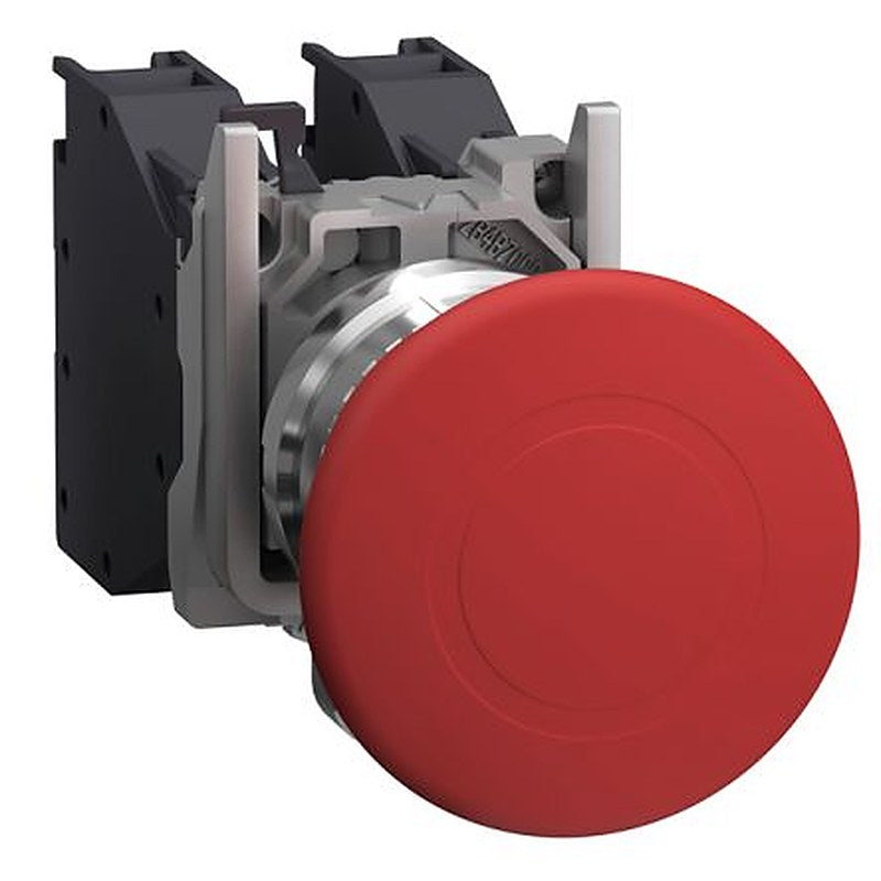 Schneider Electric Harmony XB4 Series Push Pull Emergency Stop Push Button, 22 mm Cutout, 1 NO/1 NC, IP65