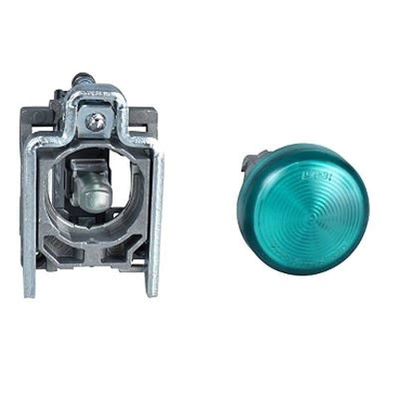 Schneider Electric, XB4, Panel Mount Green Pilot Pilot Light, 22 mm Cutout, IP65, Round, 240V