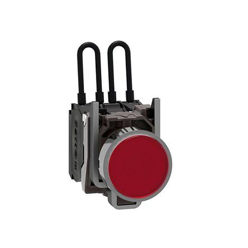 Schneider Electric, Harmony XB4, Screw Red LED Pilot Light, 22.5 mm Cutout, IP69K, IP66, IP67, IP69, Round, 120V