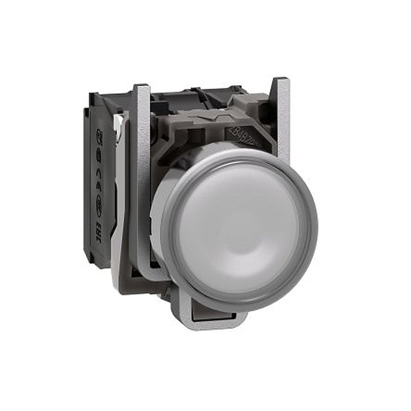 Schneider Electric Harmony XB4 Series Illuminated Push Button Switch, Spring Return, Panel, 22 mm Cutout, SPDT, White