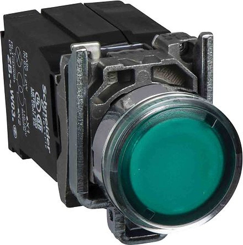 Schneider Electric Chrome Plated Metal Harmony Push Button Enclosure - 2 Hole 22 mm Diameter