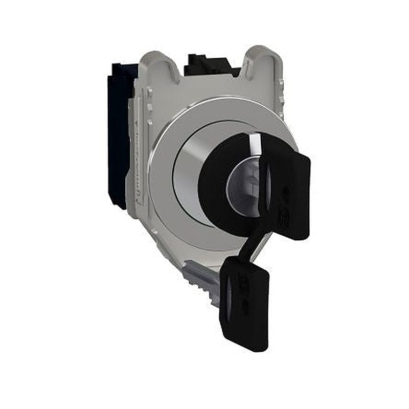 Schneider Electric Key Switch, DPST 3-Way 455, Ronis-Key