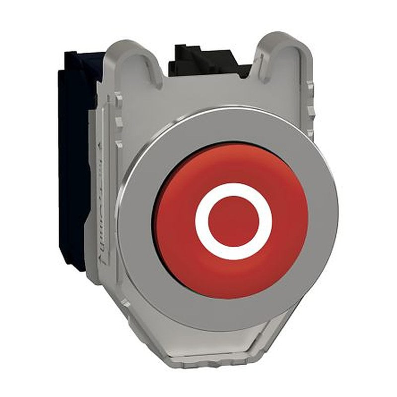 Schneider Electric Harmony XB4 Series Push Button Switch, Panel Mount, 30 mm Cutout Red, SPDT, IP66, IP67, IP69, IP69K