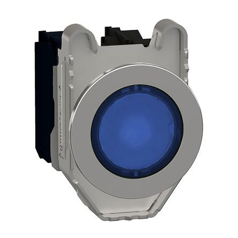 Schneider Electric XB4 Series Illuminated Push Button Switch, Spring Return, Panel, 30 mm Cutout, SPDT, Blue LED, IP66,