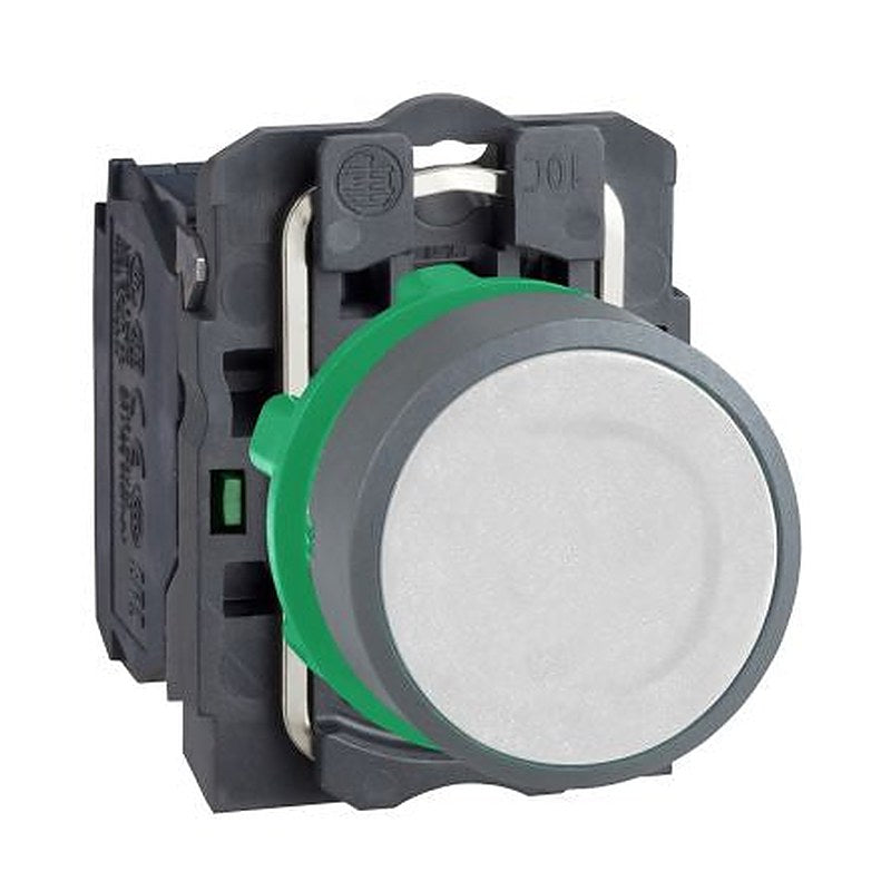 Schneider Electric Harmony Series Push Button Switch, Spring Return, Panel, 22 mm Cutout, 1 NO, IP66, IP67, 600 V dc 240