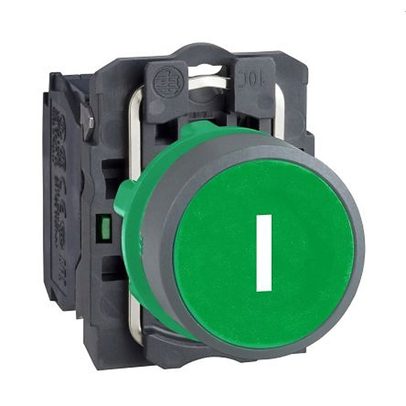 Schneider Electric Harmony Series Push Button Switch, Spring Return, Panel, 22 mm Cutout, 1 NO, IP66, IP67, 600 V dc 240