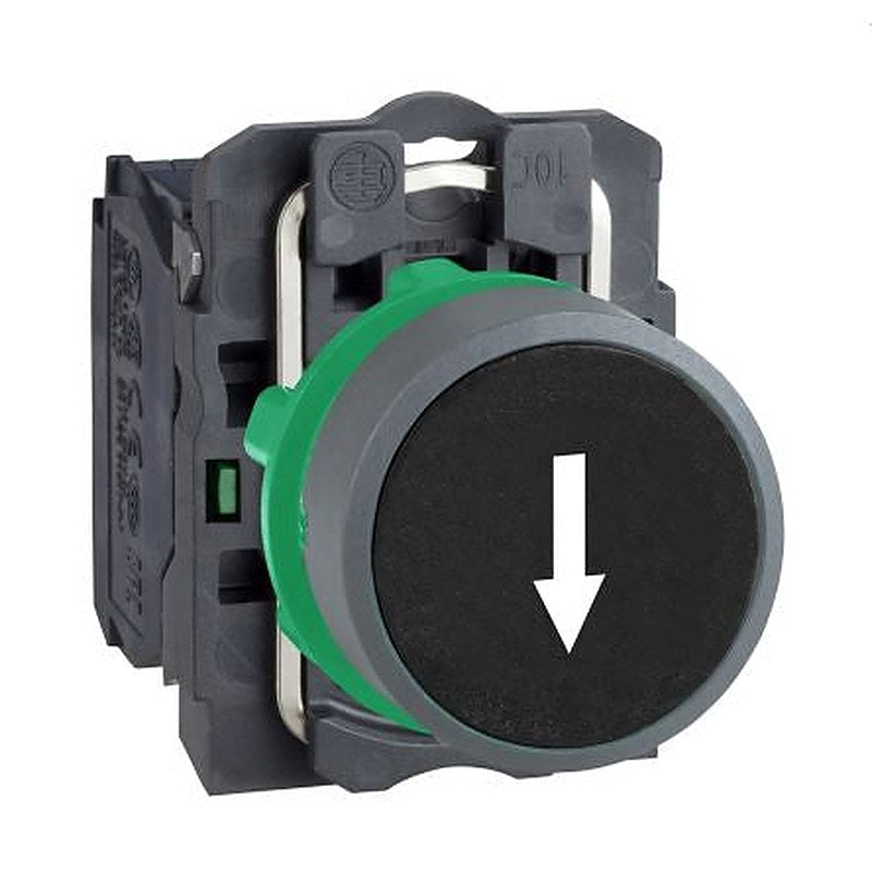 Schneider Electric Harmony Series Push Button Switch, Spring Return, Panel, 22 mm Cutout, 1 NO, IP66, IP67, 600 V dc 240