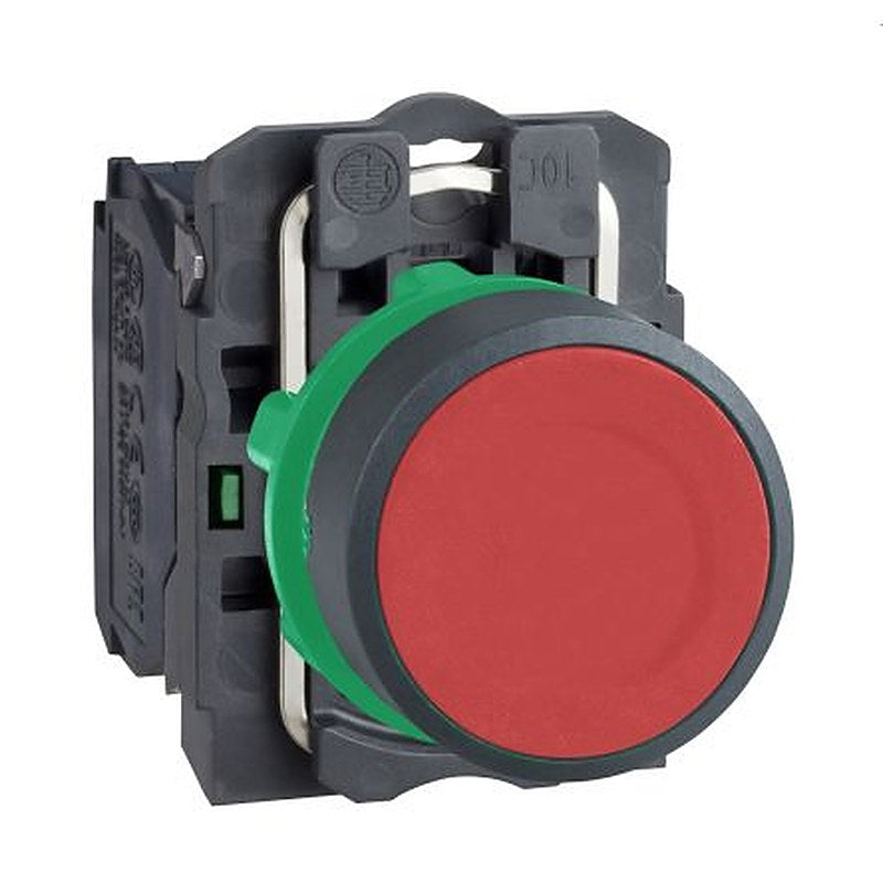 Schneider Electric Harmony Series Push Button Switch, Spring Return, 22.5 mm Cutout, 1 NO, Red LED, IP66, IP67, IP69,