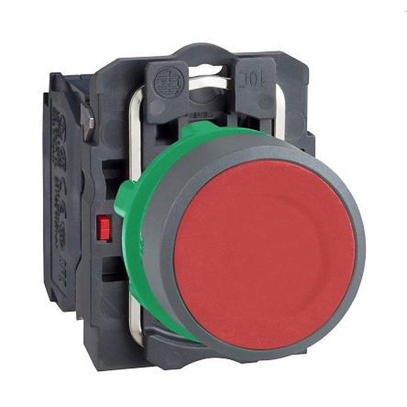 Schneider Electric Harmony Series Push Button Switch, Spring Return, Panel, 22 mm Cutout, 1 NC, IP66, IP67, 600 V dc 240