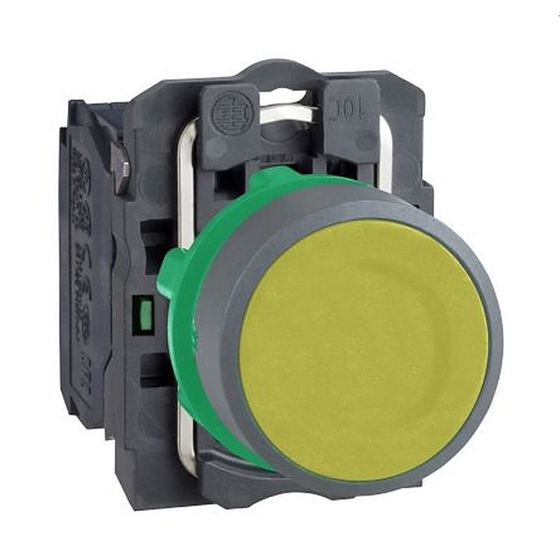 Schneider Electric Harmony Series Push Button Switch, Spring Return, Panel, 22 mm Cutout, 1 NO, IP66, IP67, 600 V dc 240