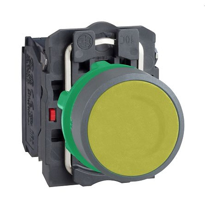 Schneider Electric Harmony Series Push Button Switch, Spring Return, Panel, 22 mm Cutout, SPDT, IP66, IP67, 600 V dc 240