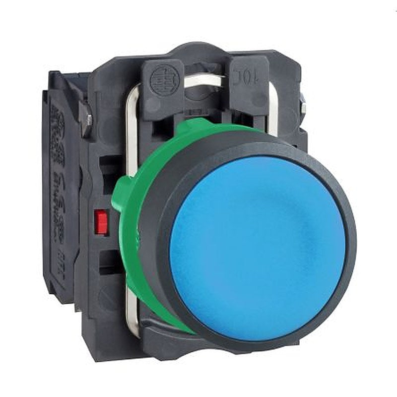 Schneider Electric Harmony Series Push Button Switch, Spring Return, Panel, 22.5 mm Cutout, 1 NO/1 NC, IP66, IP67, IP69,