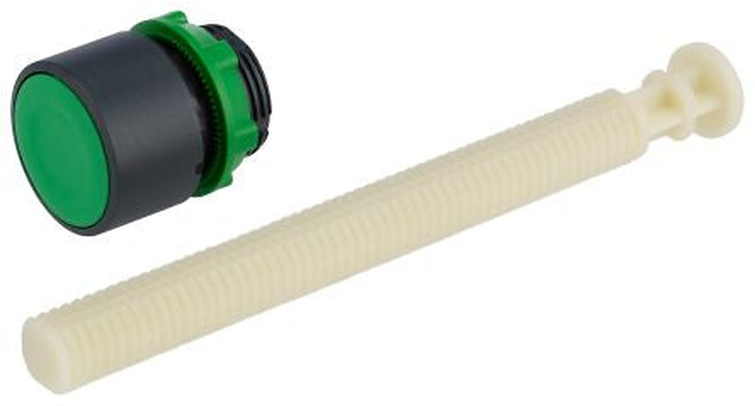 Schneider Electric Harmony XB5 Series Push Button Switch, Panel, 22 mm Cutout, Green LED, IP66