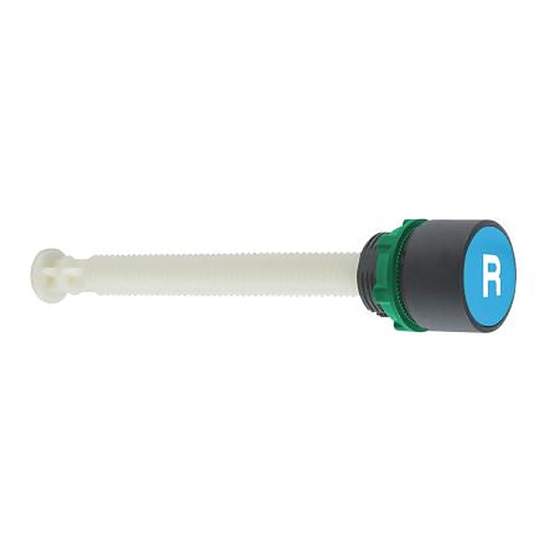 Schneider Electric Harmony Series Push Button Switch, Panel, 22 mm Cutout, Blue LED, IP66
