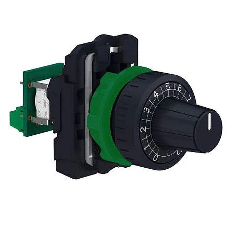 Schneider Electric XB5 10 kΩ Rotary Potentiometer 1-Gang Panel Mount, XB5AD912R10K