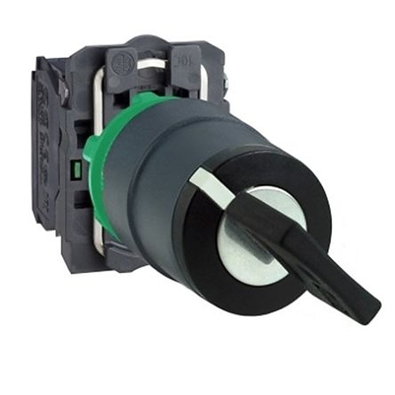 Schneider Electric Key Operated Switch Selector Switch - (2 NO) 22 mm Cutout Diameter 2 Positions