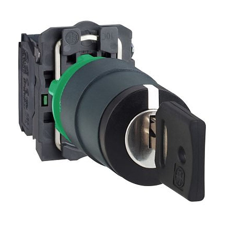 Schneider Electric IP66, IP69K, IP67, IP69 Key Switch, 2 NO, 10A 3-Way 455-Key