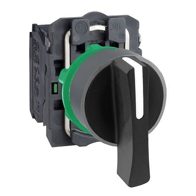 Schneider Electric Handle Selector Switch - (2 NO) 22 mm Cutout Diameter 3 Positions