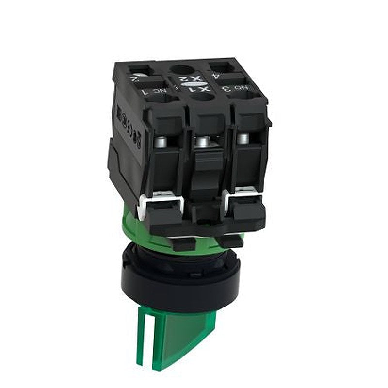 Schneider Electric Selector Switch - (1 NO/1 NC) 22 mm Cutout Diameter 2 Positions