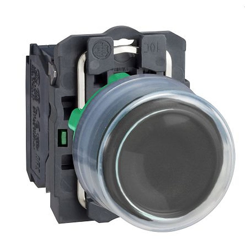 Schneider Electric Harmony Series Push Button Switch, Spring Return, Panel, 22 mm Cutout, SPST, Black LED, IP67, 600 V