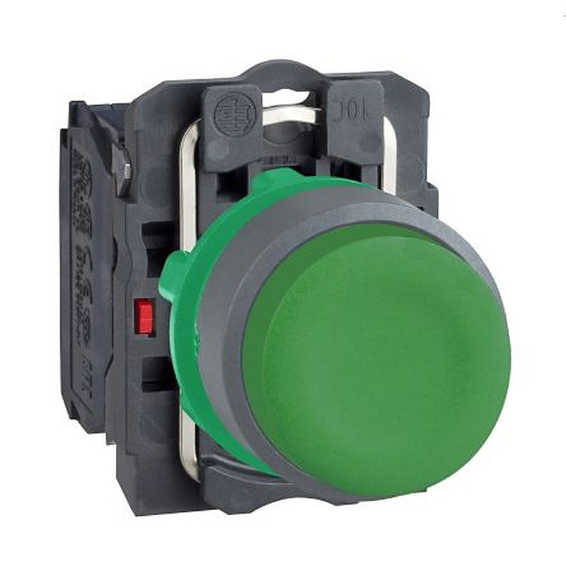 Schneider Electric Harmony Series Push Button Switch, Spring Return, Panel, 22 mm Cutout, 1 NO, IP66, IP67, 600 V dc 240