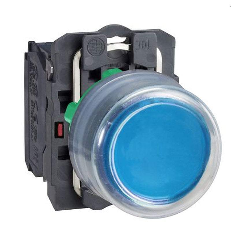 Schneider Electric Harmony Series Push Button Switch, Spring Return, Panel, 22 mm Cutout, 1 NO, IP66, IP67, 600 V dc 240