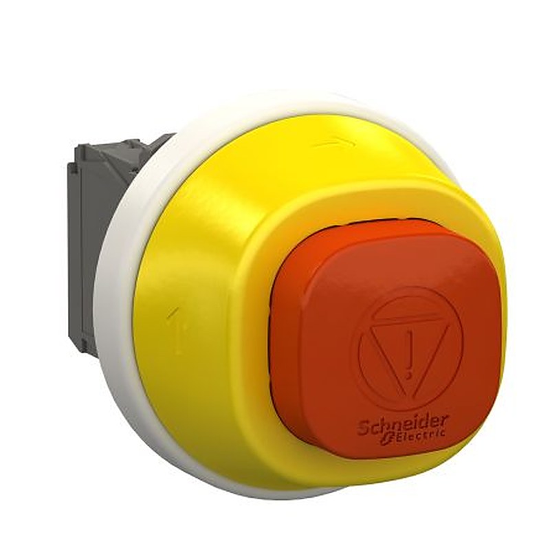 Schneider Electric Harmony Series Turn to Release Illuminated Emergency Stop Push Button, Panel Mount, 22 mm Cutout, 1