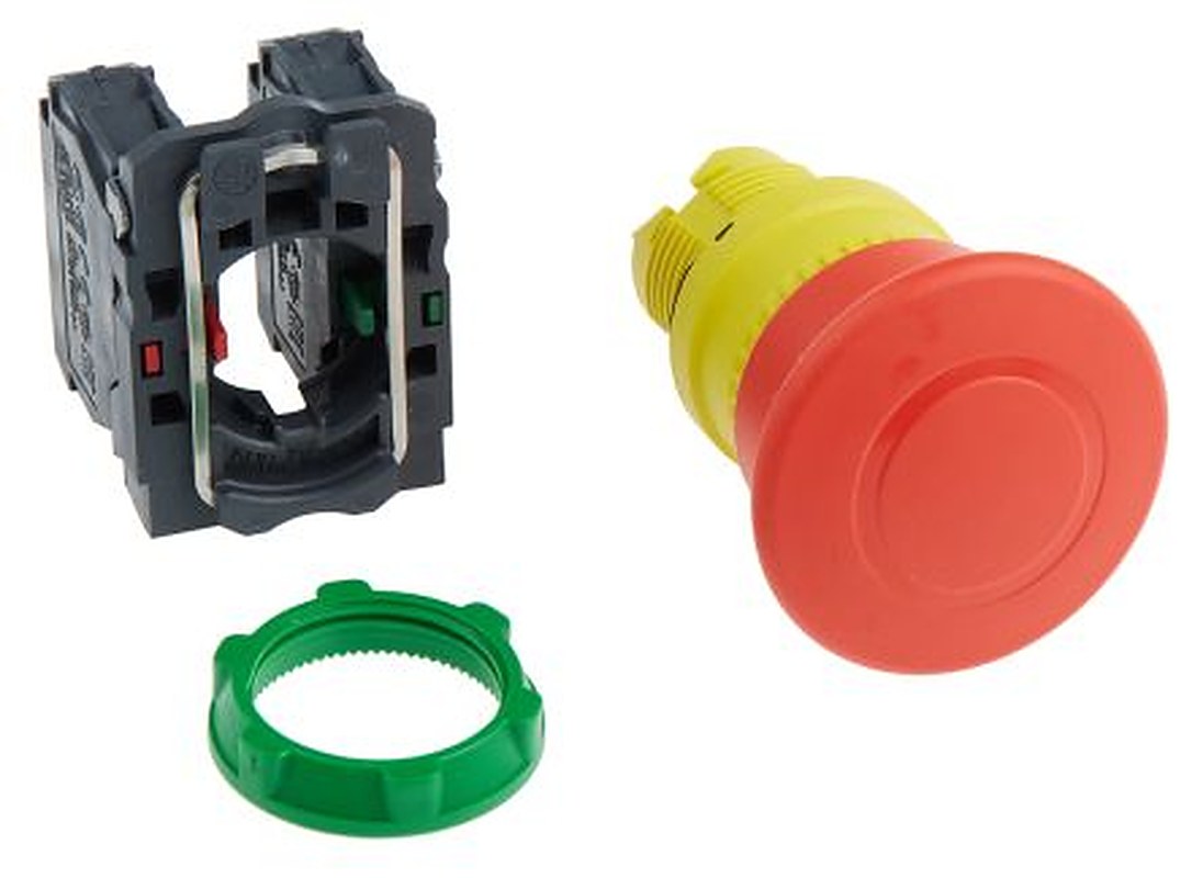 Schneider Electric Harmony XB5 Series Pull Release Emergency Stop Push Button, Panel Mount, 22 mm Cutout, SPDT, IP69K,