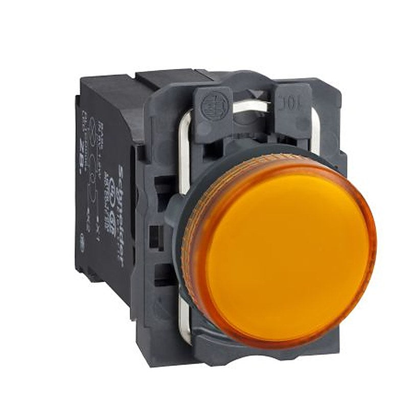 Schneider Electric, Harmony, Flush Orange Incandescent Lamp Pilot Light, 22 mm Cutout, IP67, IP69K, IP66, Round