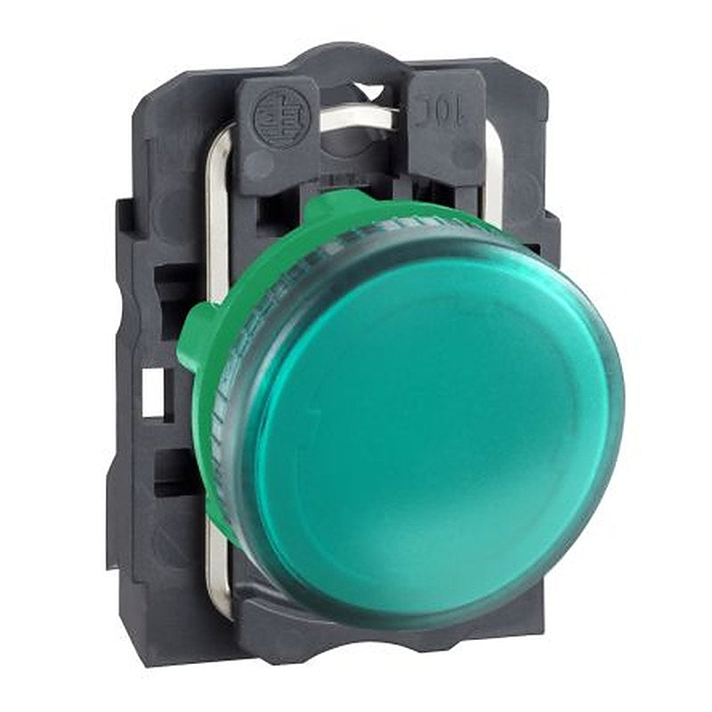 Schneider Electric, Harmony, Panel Mount Green LED Pilot Light, 22 mm Cutout, IP67, IP66, Round, 250V