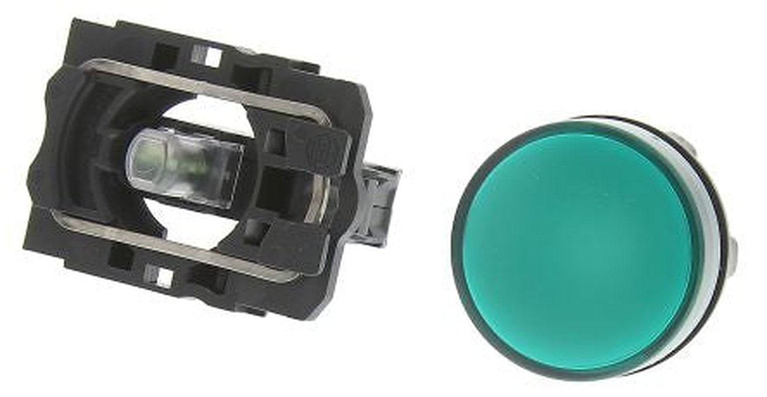 Schneider Electric, Harmony, Panel Mount Green LED Pilot Light, 22 mm Cutout, IP67, IP69K, IP66, Round