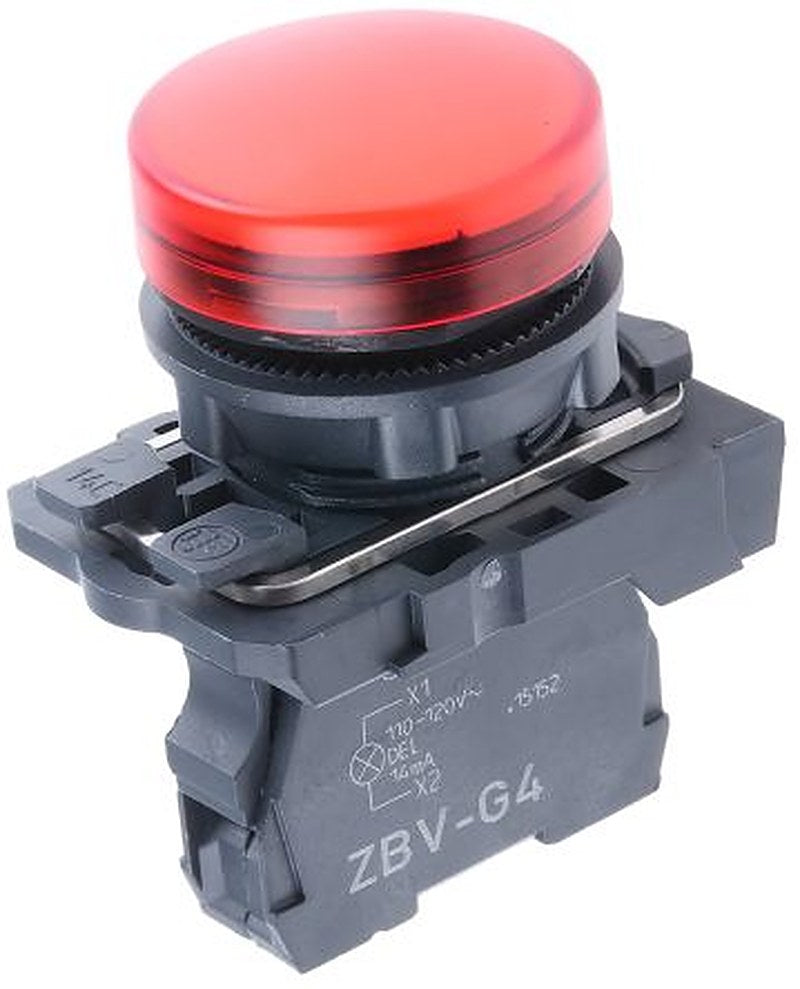 Schneider Electric, Harmony, Panel Mount Red LED Pilot Light, 22 mm Cutout, IP67, IP66, Round