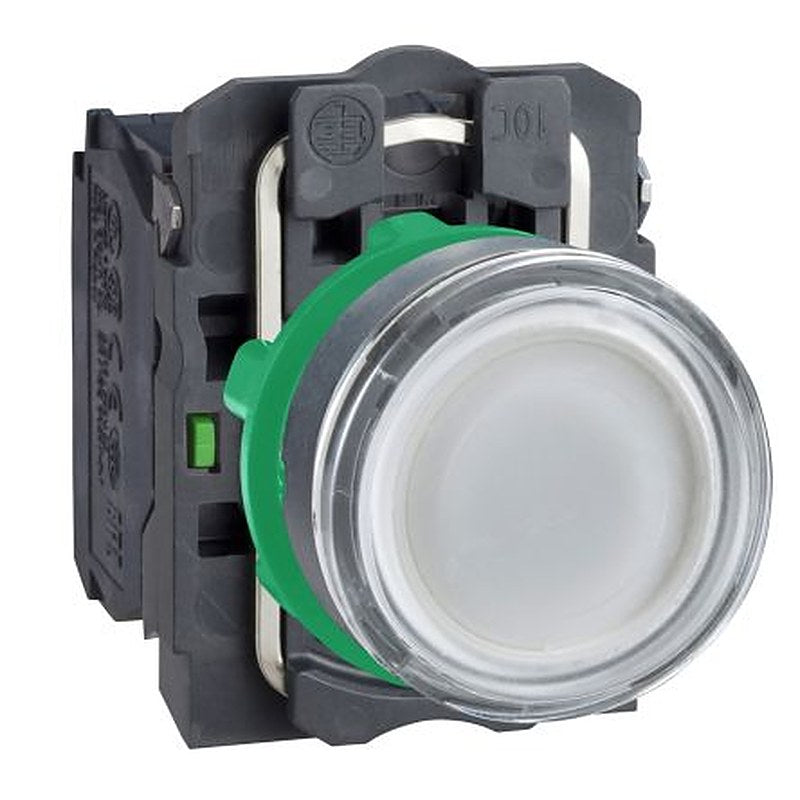 Schneider Electric Harmony Series Illuminated Push Button Switch, Panel, 22 mm Cutout, 1 NO/1 NC, IP66, IP67, IP69, 600